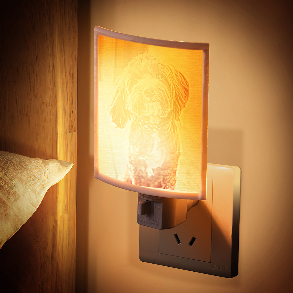 Personalised 3D Printed Lithophane Night Light Lithophane Lamp ForBedrooms Nurseries or Kid's Rooms