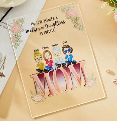 Personalized Acrylic Plaque Mother and Children Best Friends Gifts for Mum