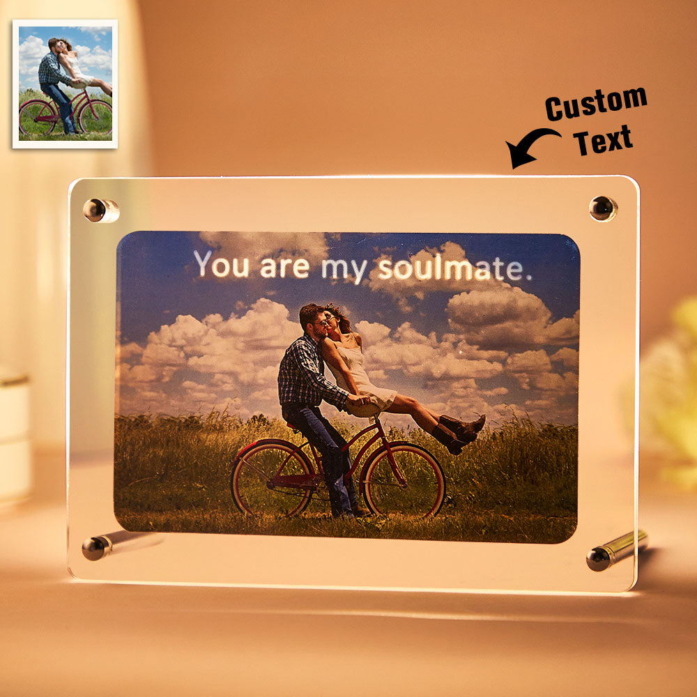Personalized Light-Reveal Desk Art Custom Picture Frame Valentine's Day Gift
