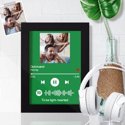 Personalised Spotify Frame Gift for Mother - Custom Spotify Code Music Frame (7"&10")