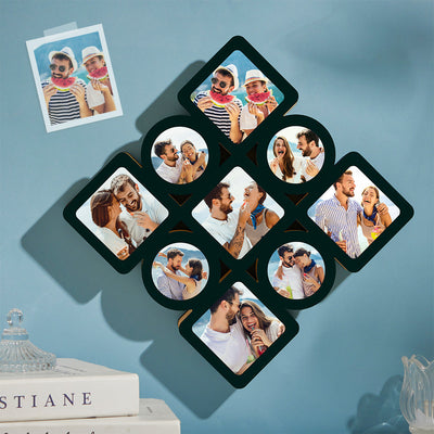 Custom Photo Pendant Photo Frames Wooden Memorial Gifts - photomoonlampuk