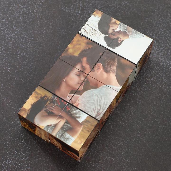 Girl's Love Custom Folding Photo Rubic's Cube Gifts For Couple