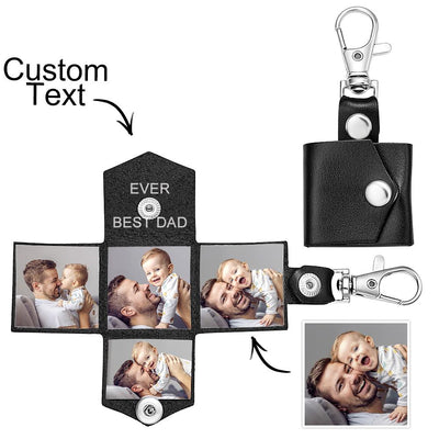 Custom Photo Engraved Keychain Creative Envelope Gifts - photomoonlampuk
