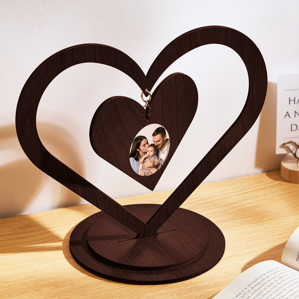 Custom Photo Heart Ornaments Photo Frame Creative Gifts