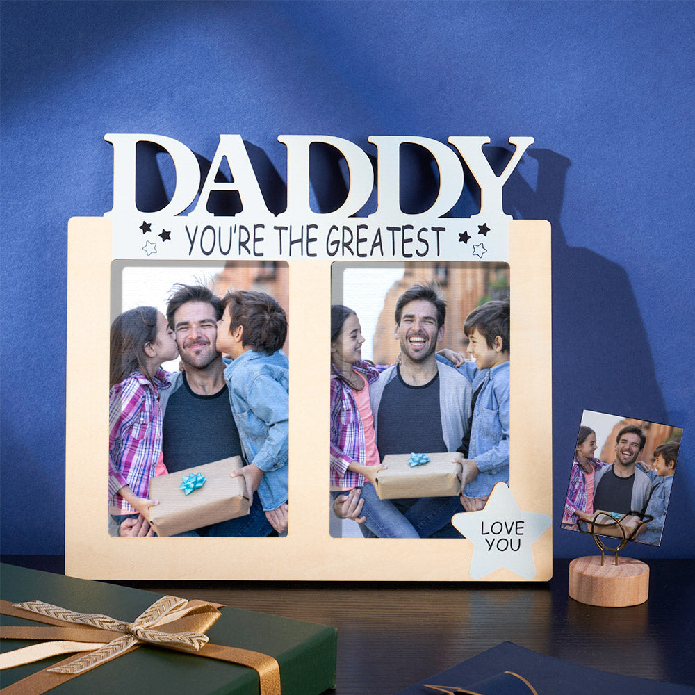 Custom Photo Frame Greatest Daddy Creative Detor Home Gifts