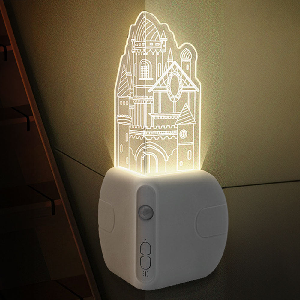 Night Light with Motion Sensor and Dusk to Dawn Sensor Corner Lamp