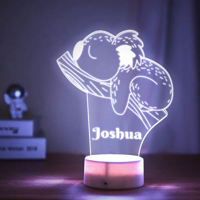 Koala LED Night Light Personalized Name Sign For Kids Bedroom Decor - photomoonlampuk